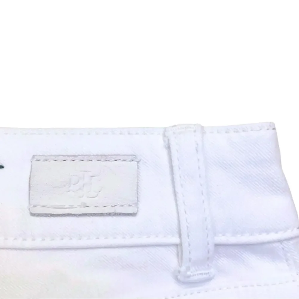 Ralph Lauren White Straight Jeans Size 2 Petite Stretch Denim Summer - Picture 7 of 9